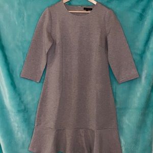 Banana Republic grey fit and flare dress sz 14.